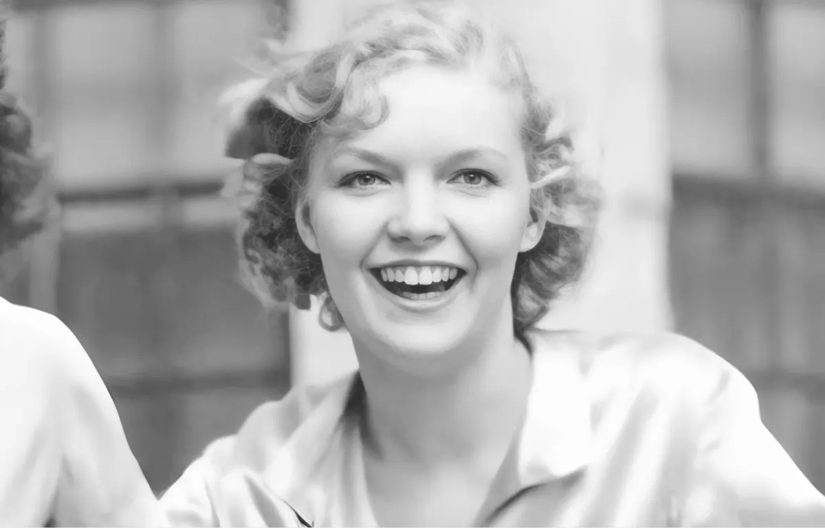 An enhanced black-and-white vintage portrait